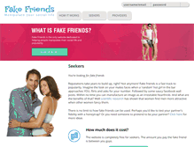 Tablet Screenshot of fake-friends.com